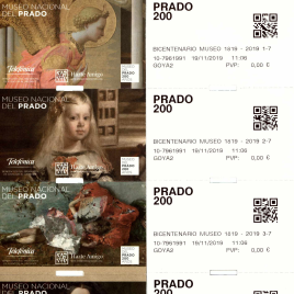 Billetes de entrada al Museo del Prado el 19 de noviembre de 2019