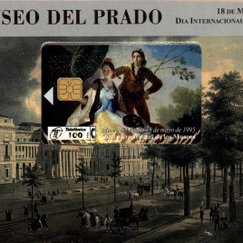Tarjeta Telefónica que reproduce cuadros de Goya emitida con motivo del 175 aniversario del Museo del Prado y Día Internacional de los Museos
