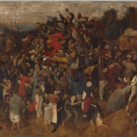 Tarjeta navideña del año 2012 e invitación para visitar la obra de Pieter Bruegel el Viejo